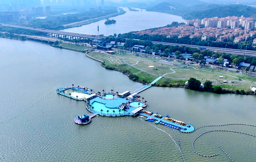 九江八里湖:湖畔露imToken钱包营基地成市民休闲好去处